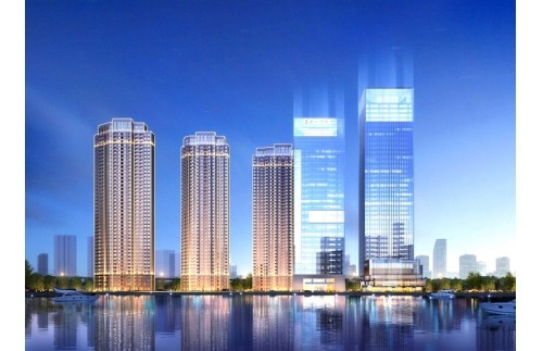 湖北孝感福星水岸國際75萬風量油煙凈化器安裝項目案例